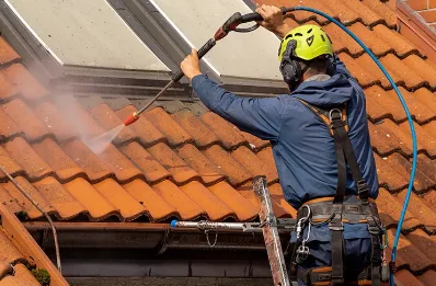 Démoussage et hydrofuge de toiture à Créot